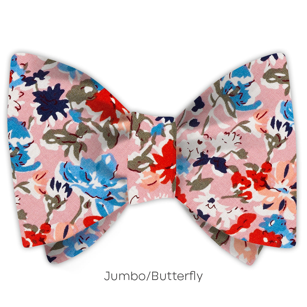 Farm Flower Pink - bow ties