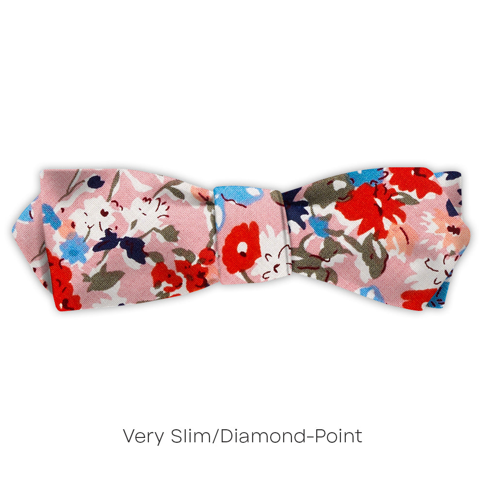 Farm Flower Pink - bow ties