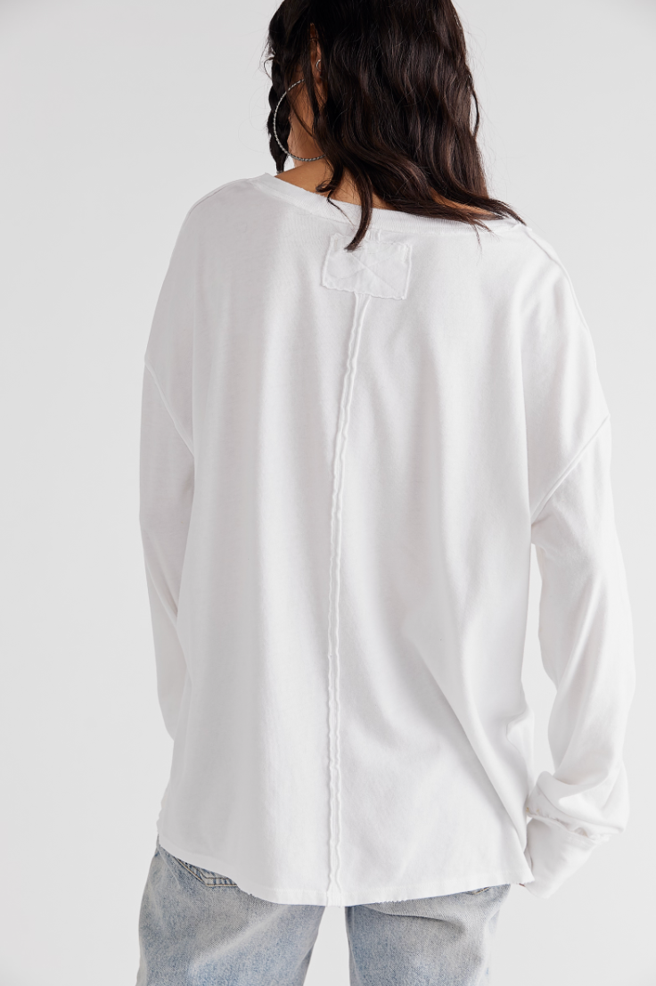 Free People Fade Into You Long Sleeve Tee by Harbour Thread