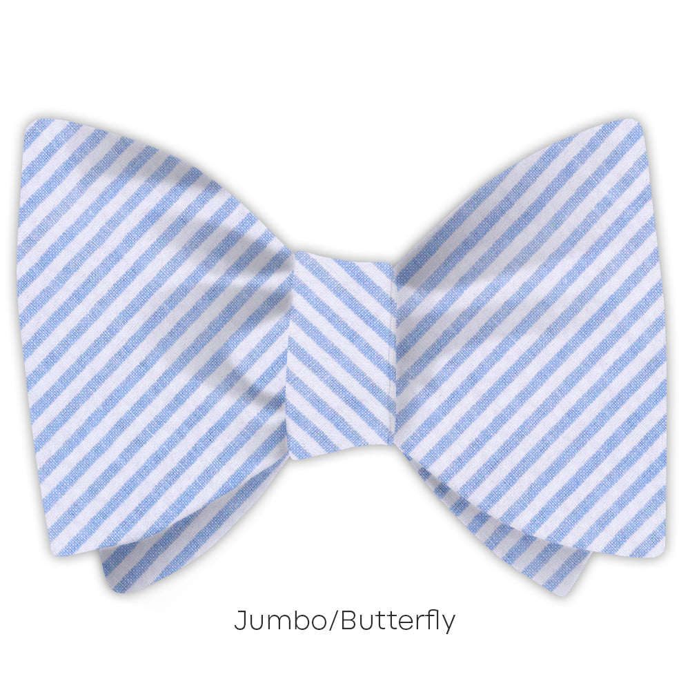Blue Seersucker - bow ties