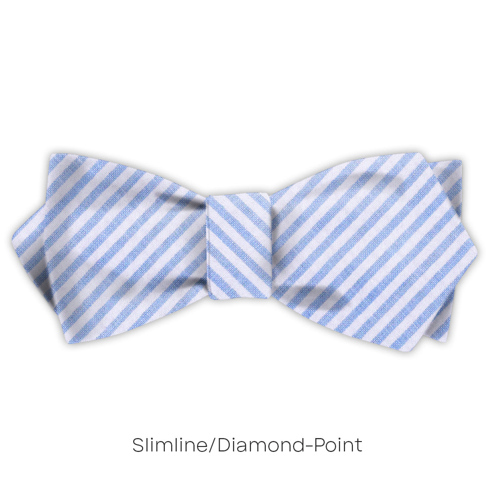 Blue Seersucker - bow ties