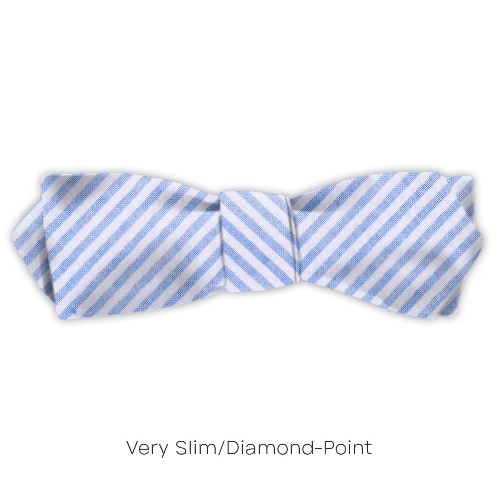 Blue Seersucker - bow ties