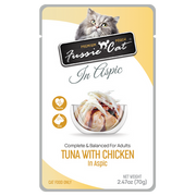 Fussie Cat Premium Tuna w/Chicken in Aspic Pouch 2.47oz