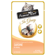 Fussie Cat Premium Sardine in Gravy Pouch 2.47oz