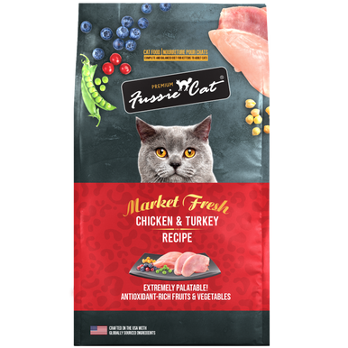 Fussie Cat Market Fresh Chicken & Turkey Formula Dry Cat Food 3.5lb