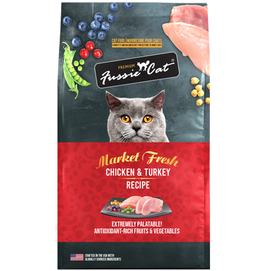Fussie Cat Market Fresh Chicken & Turkey Formula Dry Cat Food 10lb