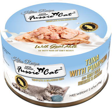 Fussie Kitten Fine Dining Mousse Tuna with Goats Milk & Pumpkin Entrée 2.47oz