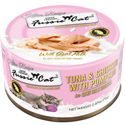 Fussie Kitten Fine Dine Mousse Tuna Chicken w/ Goats Milk, Pumpkin Entrée 2.47oz