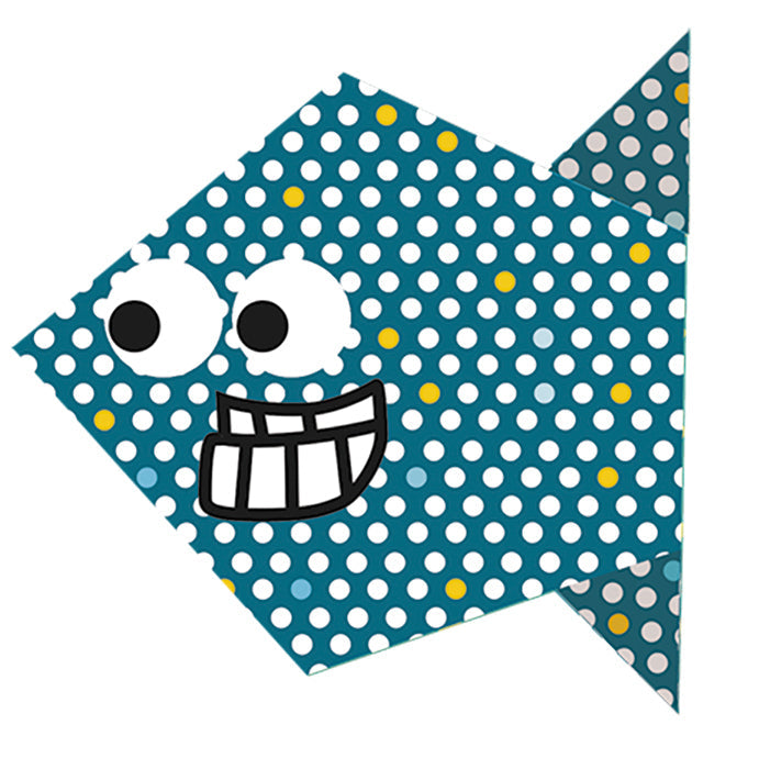 Kids Origami 15cm x 15cm Fish by Homeportonline