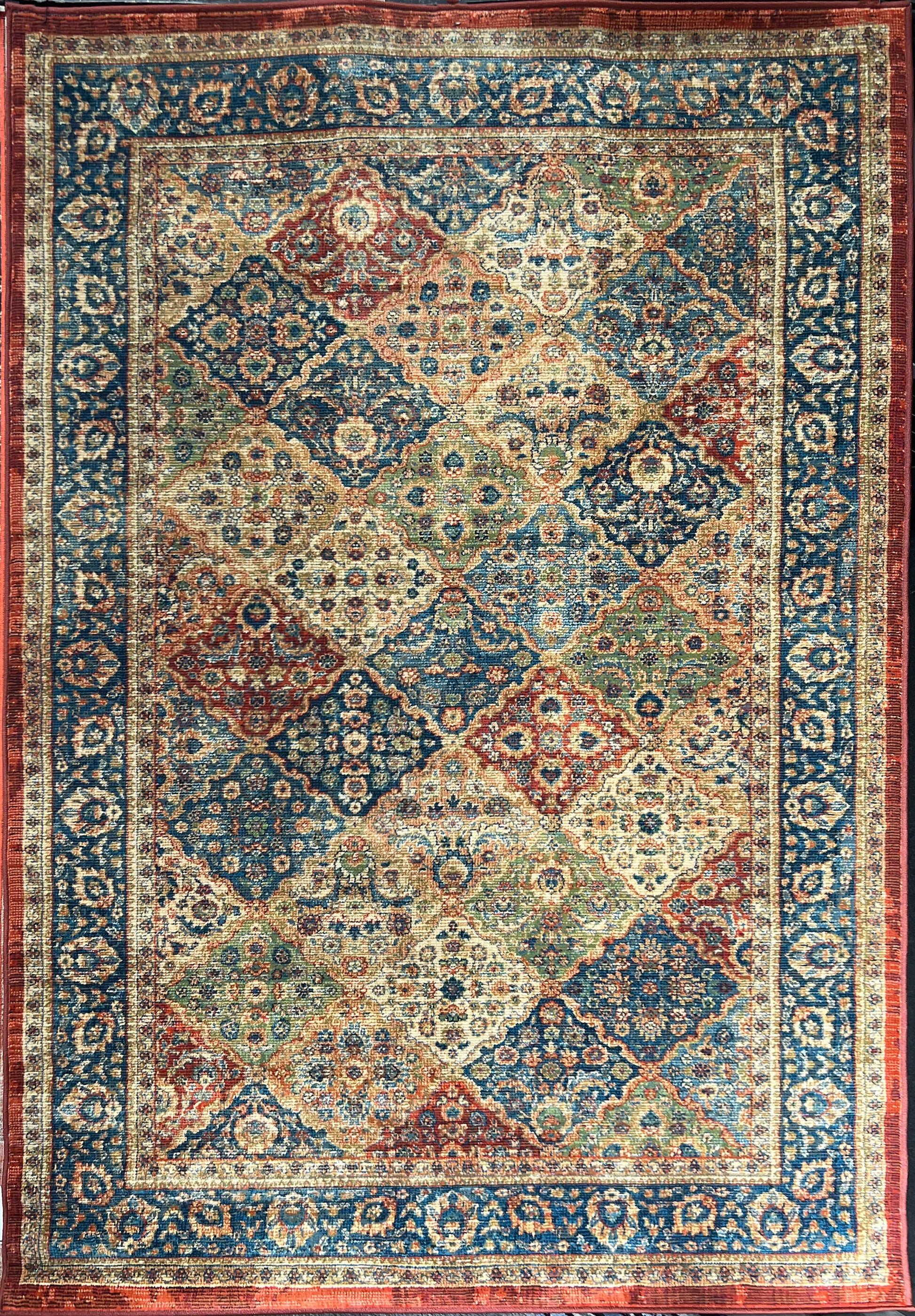 Fleming Rug Multi 5' x 8' by Homeportonline