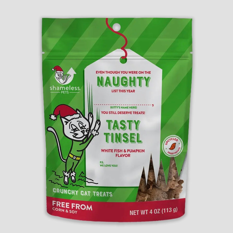 Shameless Pet Naughty List: Tasty Tinsel Crunchy Cat Treats