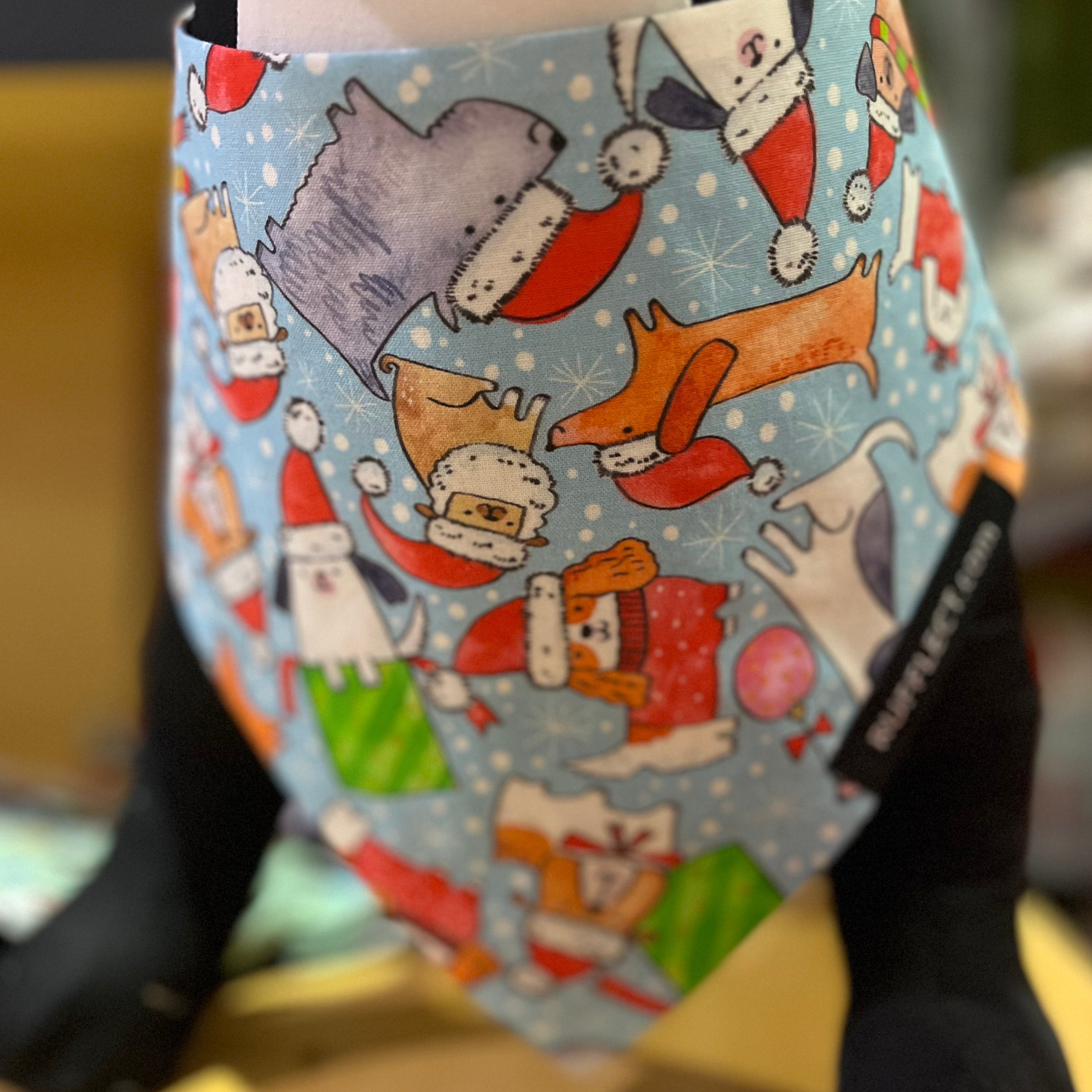 RUFFLECT Holiday Party Pups Dog Bandana