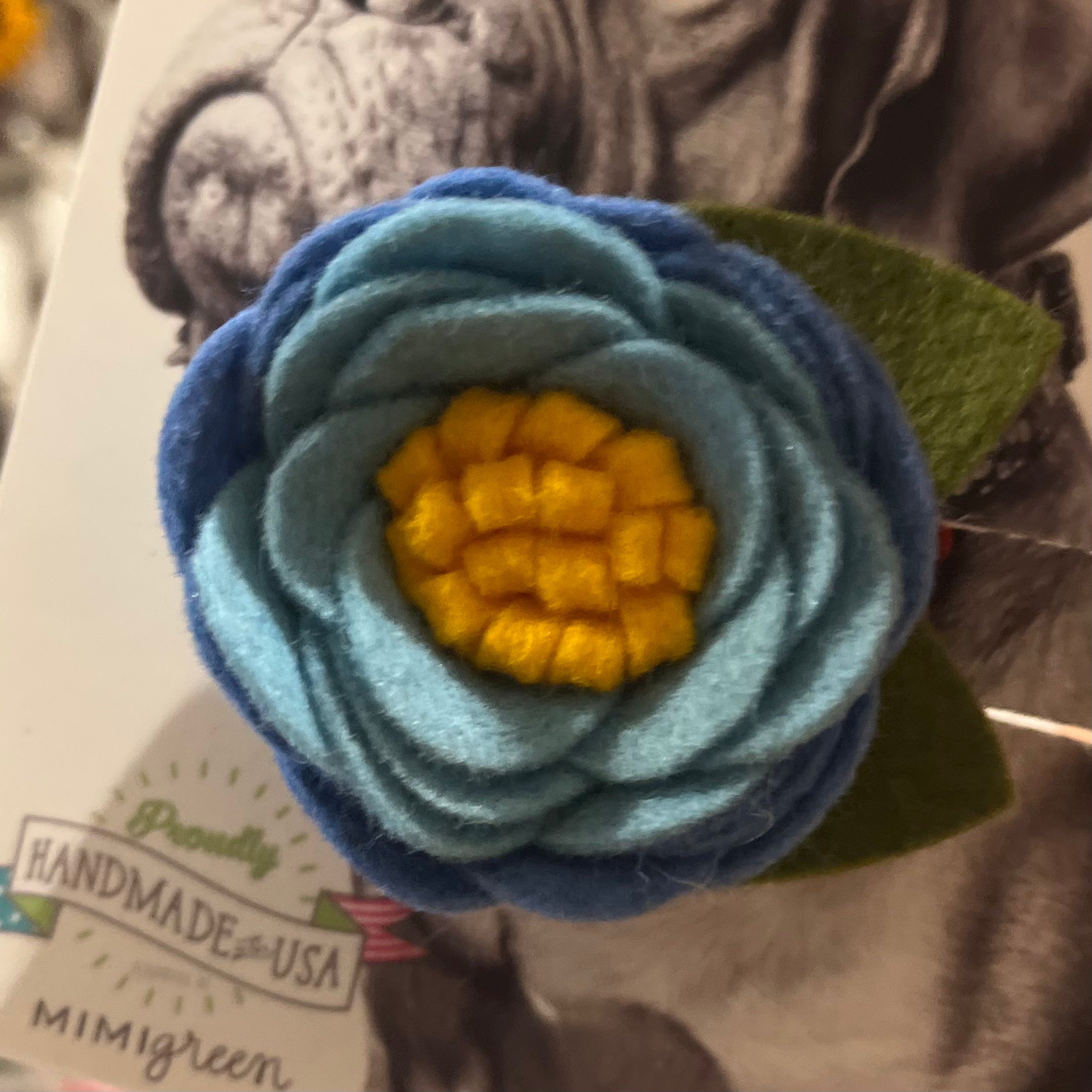 Mimi Green Blue Wildflower Collar Flower