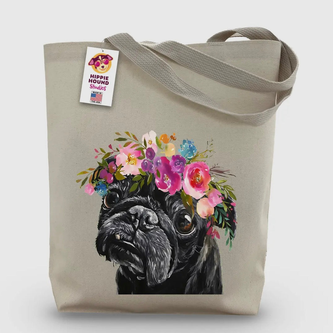 Hippie Hound Tote Bag