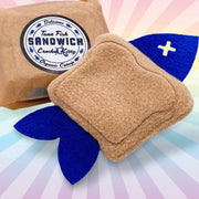 Crochet Kitty Catnip-Filled Tuna Fish Sandwich