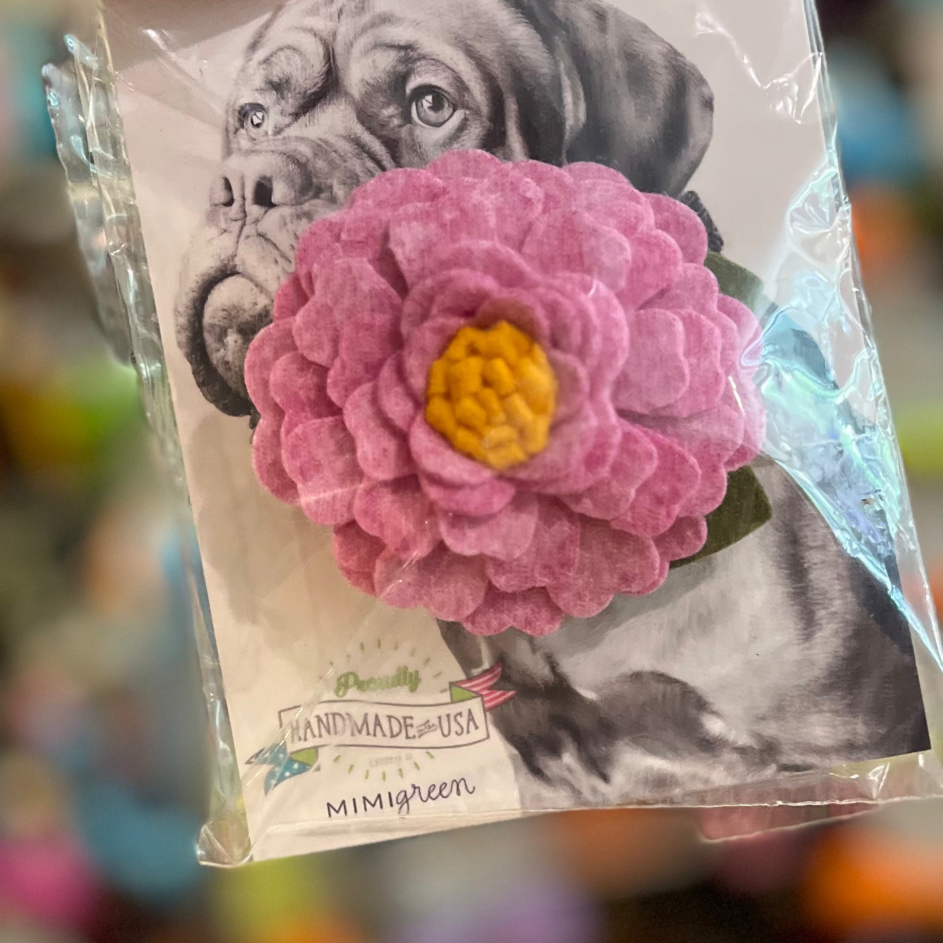 Mimi Green Peony Collar Flower