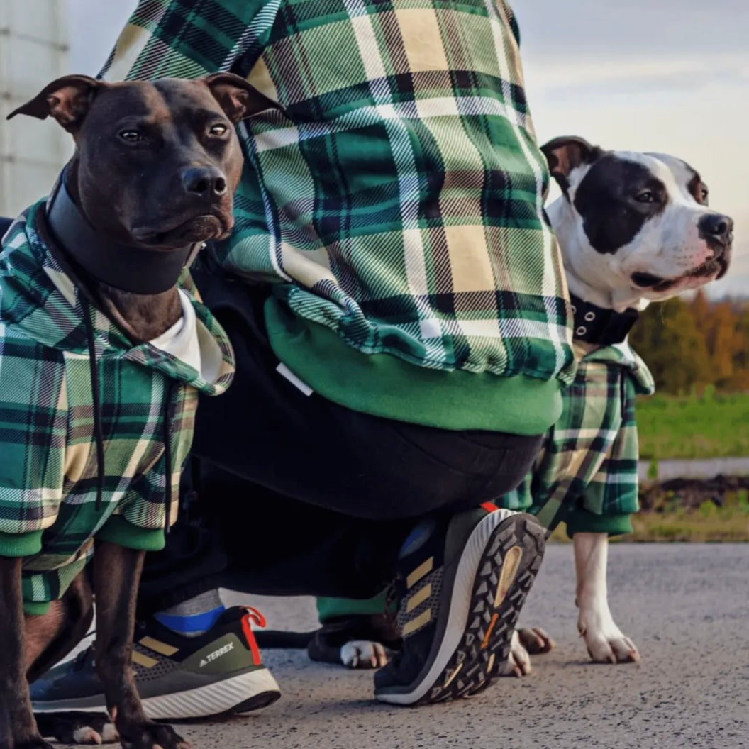 Spark Paws Plaid People Hoodie