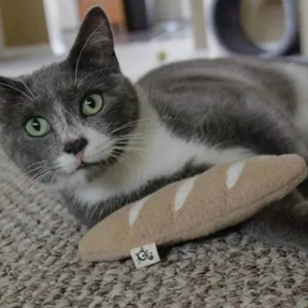 Crochet Kitty Catnip French Baguette by Houndstooth