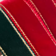 Mimi Green Gold Edged Velvet Dog Collar