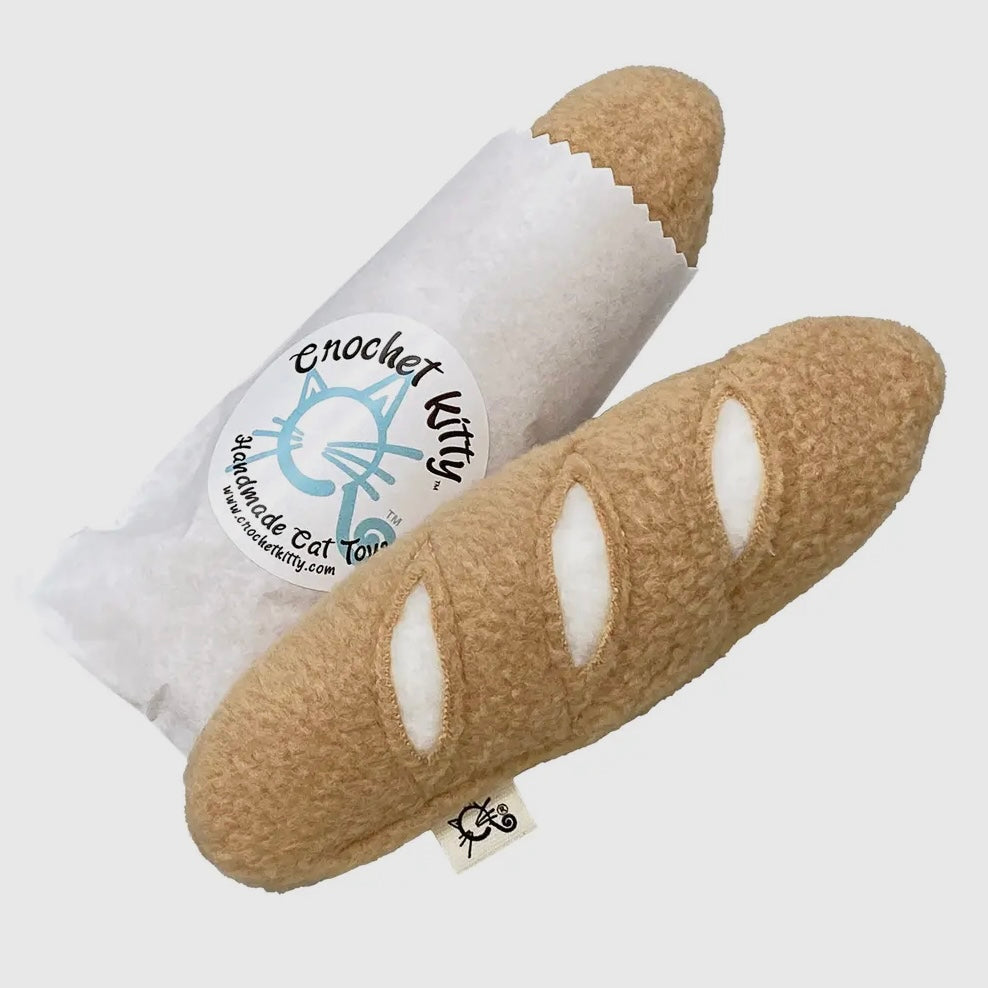 Crochet Kitty Catnip French Baguette by Houndstooth