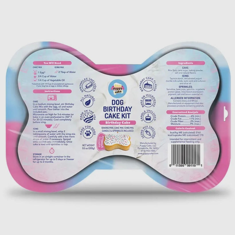 Puppy Cake Birthday Cake Kit