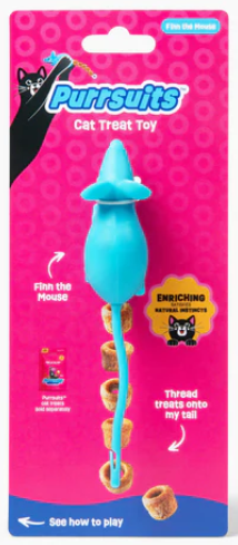 Giddy Kitty Purrsuits Cat Treat Toy, Finn the Mouse, Refill