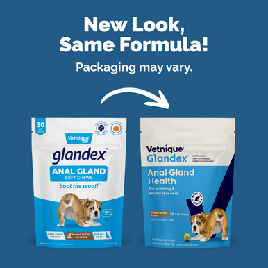 30 Count Peanut Butter Glandex Dog Chews