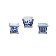 4" Porcelain Planter Assorted Pattern (Sold Individually) by Homeportonline