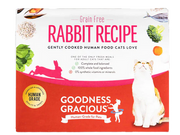 Goodness Gracious Gently Cooked Grain Free Rabbit Recipe for Cats 32oz