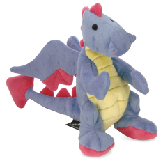goDog Baby Dragon Periwinkle Dog Toy