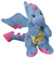 goDog Mini Baby Dragon Periwinkle Dog Toy