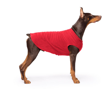 Gold Paw Fleece Red Size 24