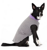 Gold Paw Double Fleece Charcoal & Lavender Size 16