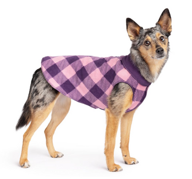 Gold Paw Double Fleece Rose Buffalo & Huckelberry Size 22
