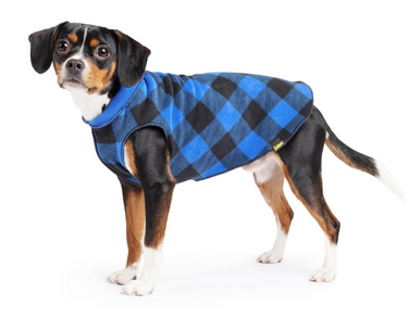 Gold Paw Double Fleece Blue Buffalo & Cobalt Size 20