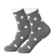 Grey Polka Short Women's Socks