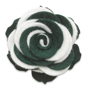 Collegiate Green/White Twist - Beau Fleur Boutonniere
