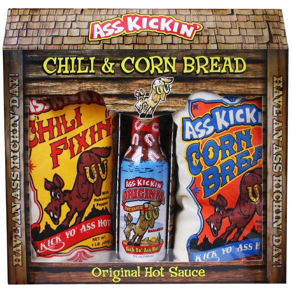 Gift Set Ass Kickin Chilli & Corn Bread by Homeportonline