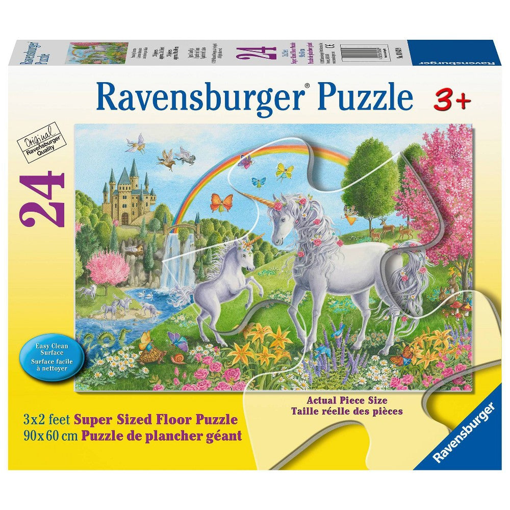 Ravensburger Prancing Unicorns Floor Jigsaw Puzzle - 24 pc: Fantasy Cardboard Toy for Fine Motor Skills