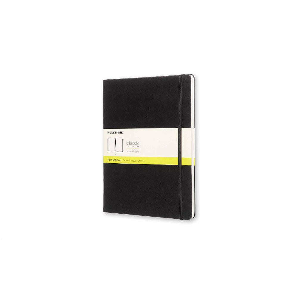 Moleskine Plain Hardcover Notebook XL 7.5"x9.5" Black