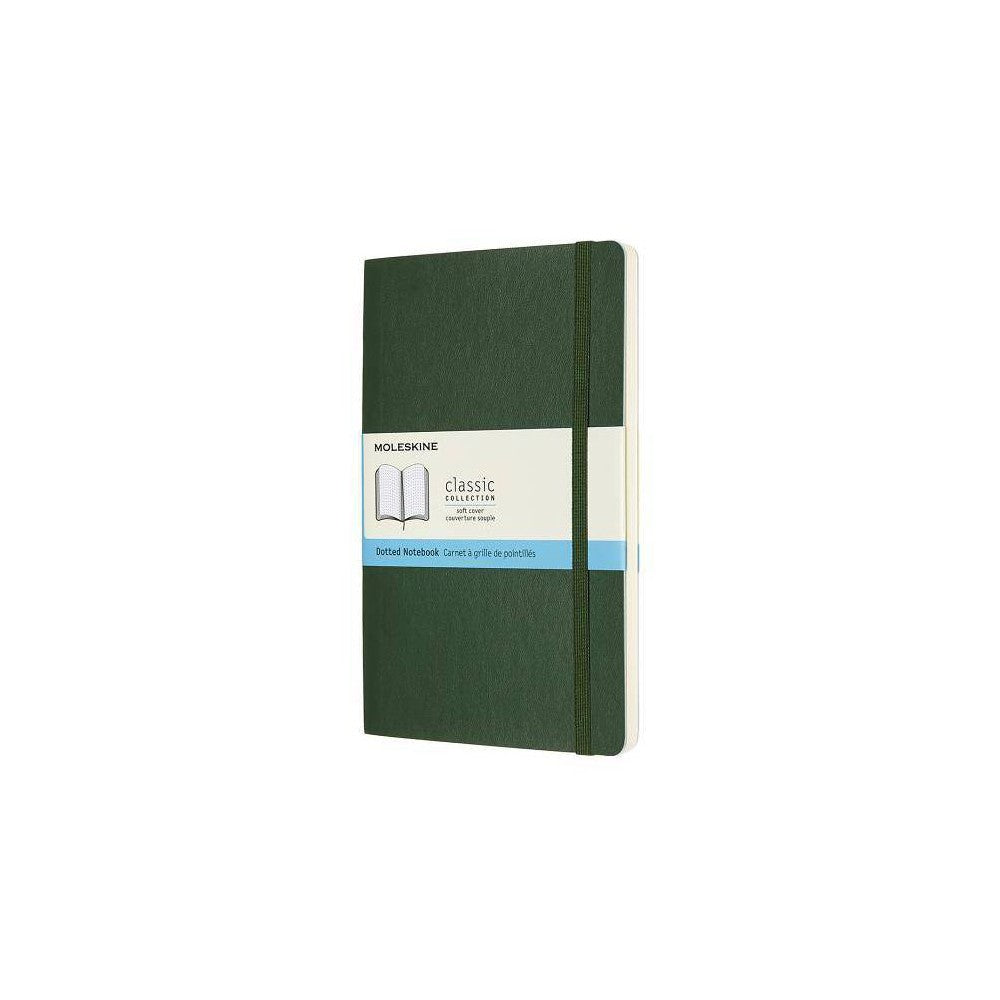 Moleskine Notebook, Large, Dotted, Myrtle Green, Soft Cover (5 X 8.25) - (Hardcover)