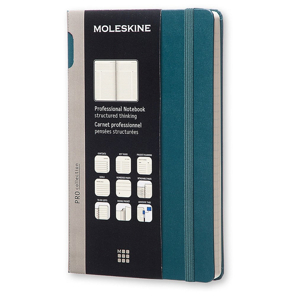 Composition Notebook Narrow Rule with Elastic Closure Green - Moleskine