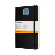 Moleskine Expanded Lined Notebook Large Softcover 5"x8.25" Black
