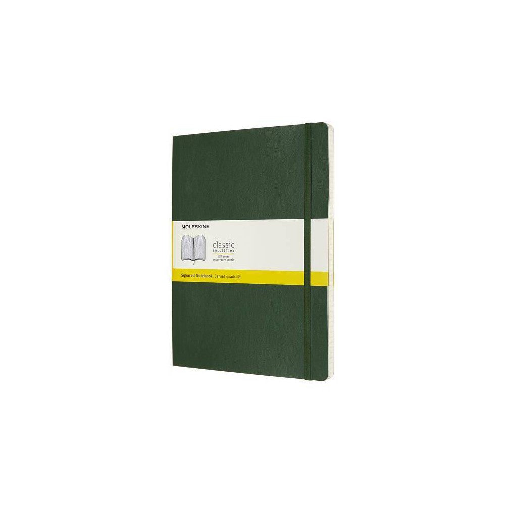 Moleskine Notebook, Extra Large, Squared, Myrtle Green, Soft Cover (7.5 X 9.75) - (Hardcover)