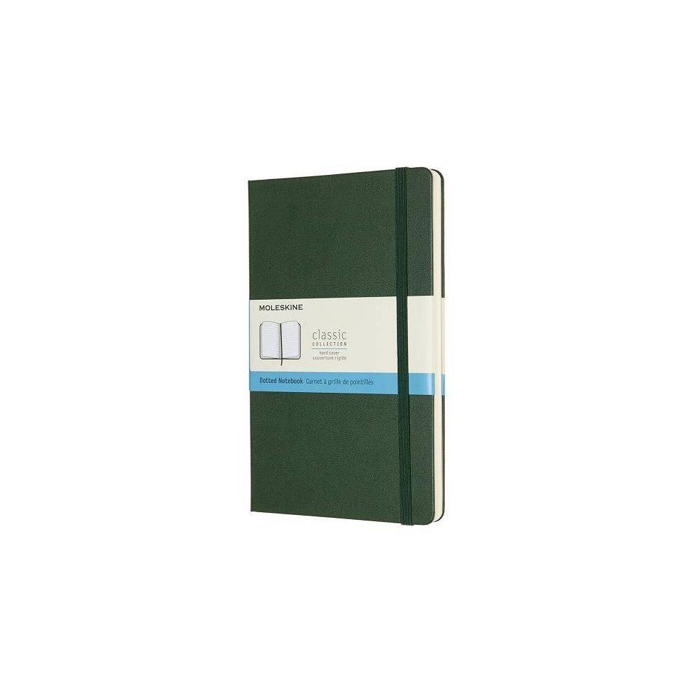 Moleskine Notebook, Large, Dotted, Myrtle Green, Hard (5 X 8.25) - (Hardcover)