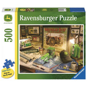 Ravensburger John Deere Work Desk Large Jigsaw Puzzle - 500pc: Educational Creative Thinking, Americana Theme