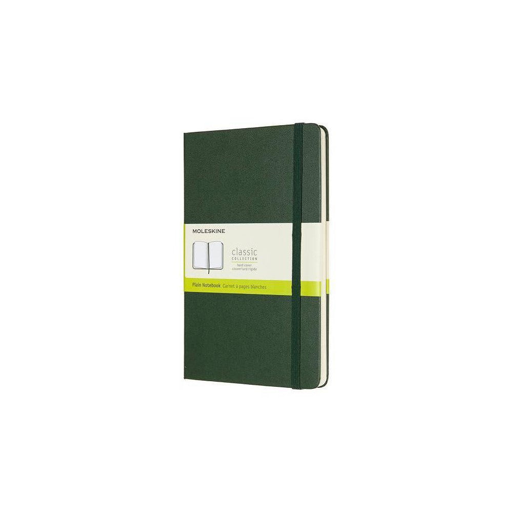 Moleskine Notebook, Large, Plain, Myrtle Green, Hard (5 X 8.25) - (Hardcover)
