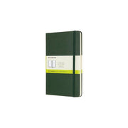 Moleskine Notebook, Large, Plain, Myrtle Green, Hard (5 X 8.25) - (Hardcover)