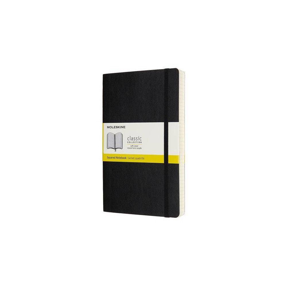 Moleskine Notebook, Expanded Large, Squared, Black, Soft Cover (5 X 8.25) - (Hardcover)