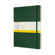 Moleskine Grid Notebook XL Hard Cover Myrtle Green: Undated Journal, Acid-Free, Elastic Closure, , 192 Pages